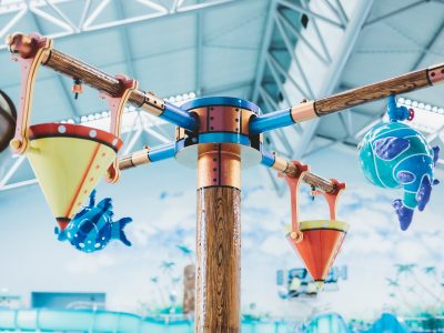 Large tipping bucket arms